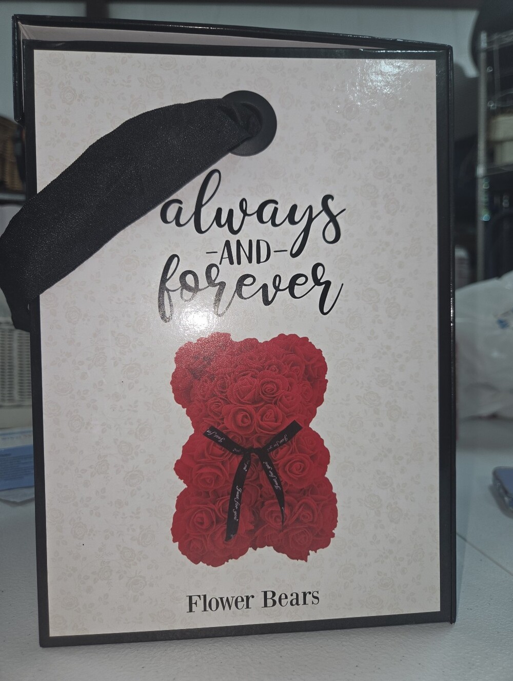 Flower Bears 'Always and Forever' Red Rose Bear Gift Bag